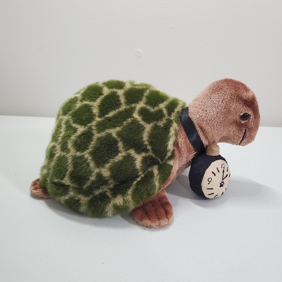 Boyds‎ Flash Turtle Plush Stop Watch 9" Green Stuffed Animal 55226 Retired Toy - Picture 2 of 11